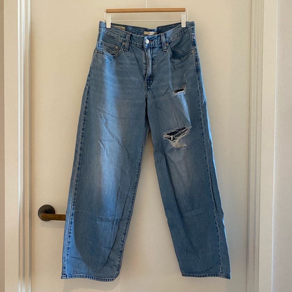 Levi’s Mid-wash Ripped Baggy Dad Jeans